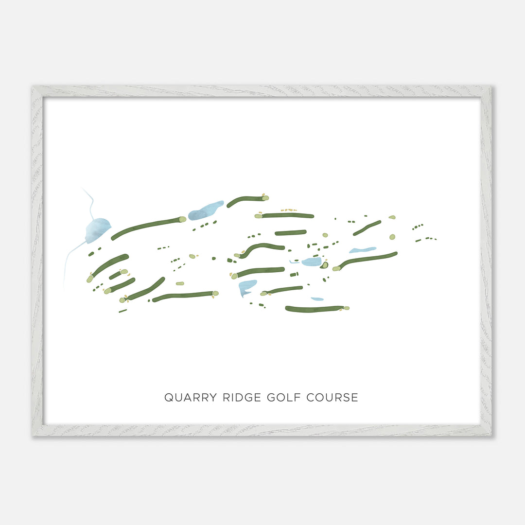 Print of Quarry Ridge Golf Course Modern Map