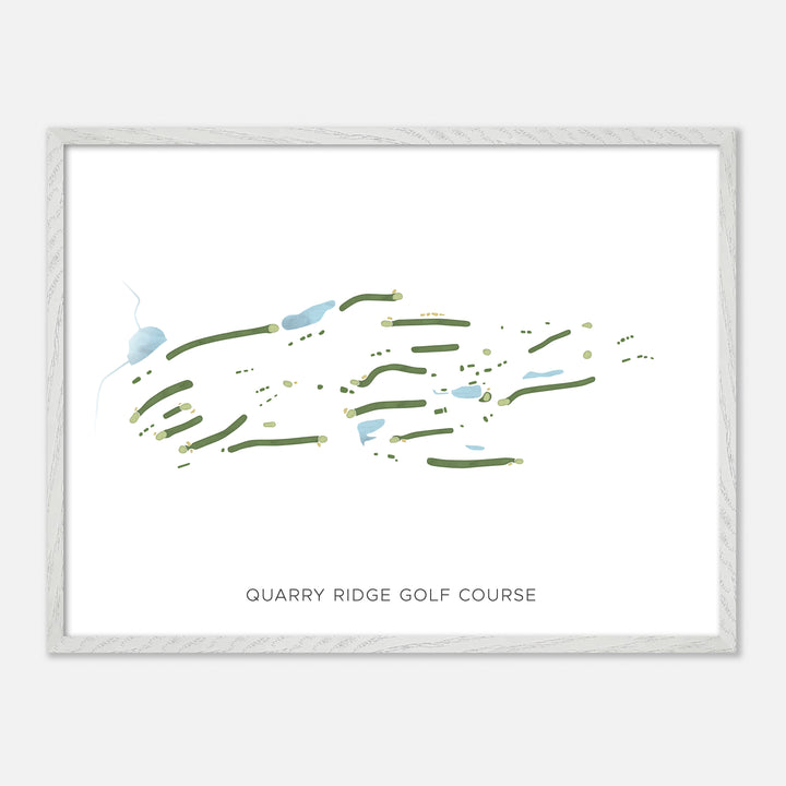 Print of Quarry Ridge Golf Course Modern Map