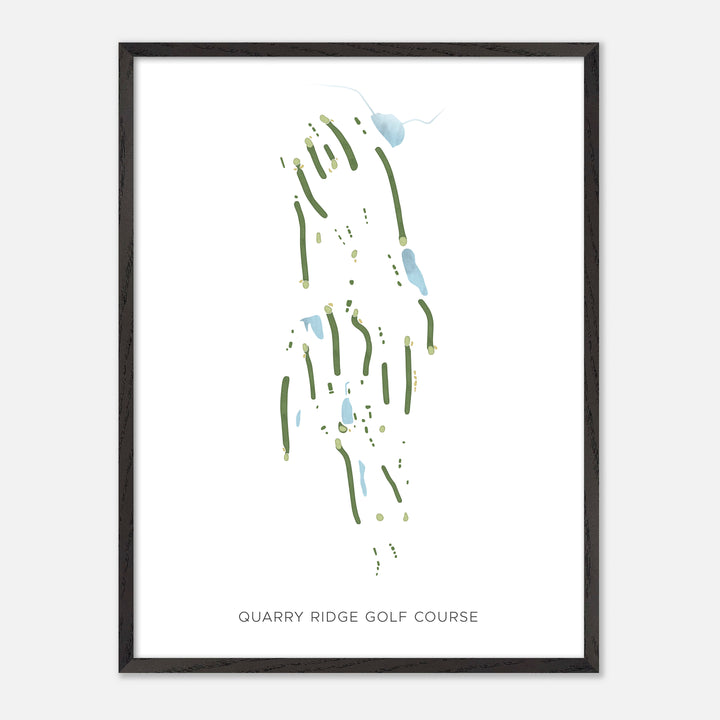 Print of Quarry Ridge Golf Course Modern Map