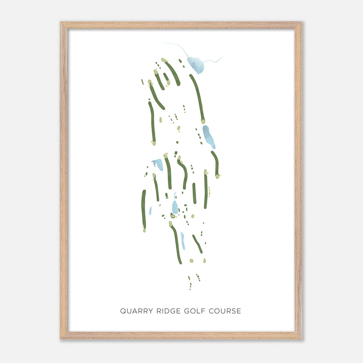 Print of Quarry Ridge Golf Course Modern Map