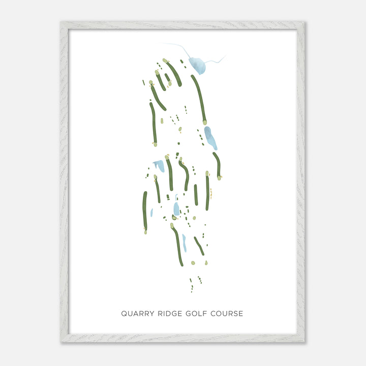 Print of Quarry Ridge Golf Course Modern Map