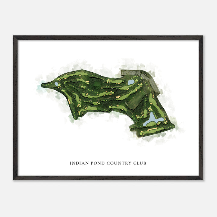 Print of Indian Pond Country Club Classic Map