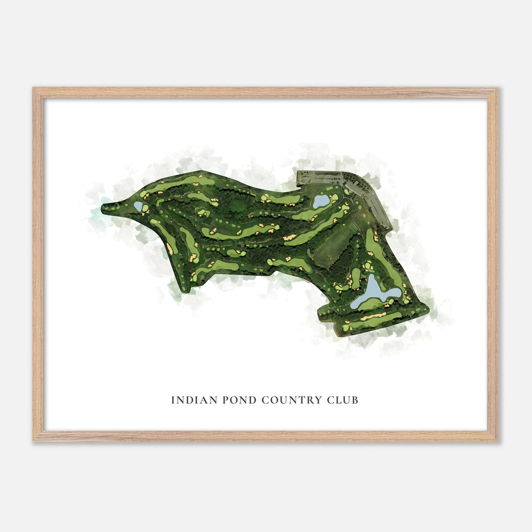Print of Indian Pond Country Club Classic Map