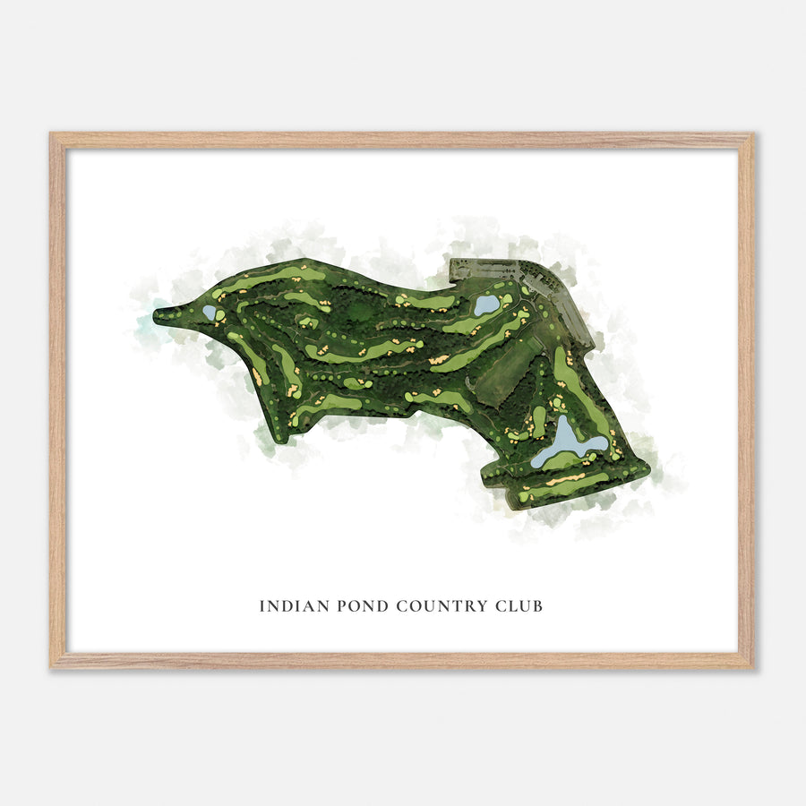 Print of Indian Pond Country Club Classic Map