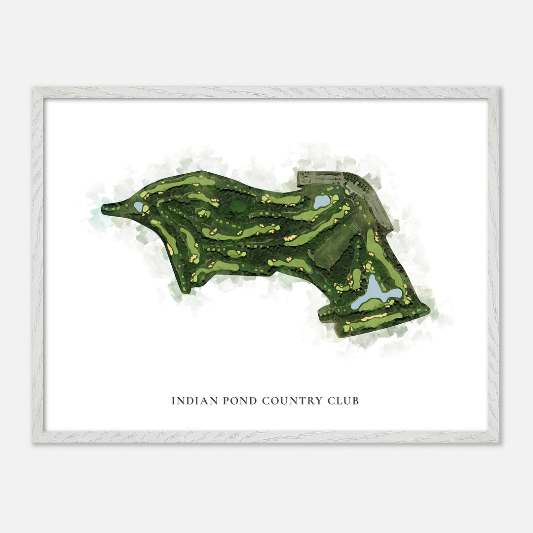 Print of Indian Pond Country Club Classic Map
