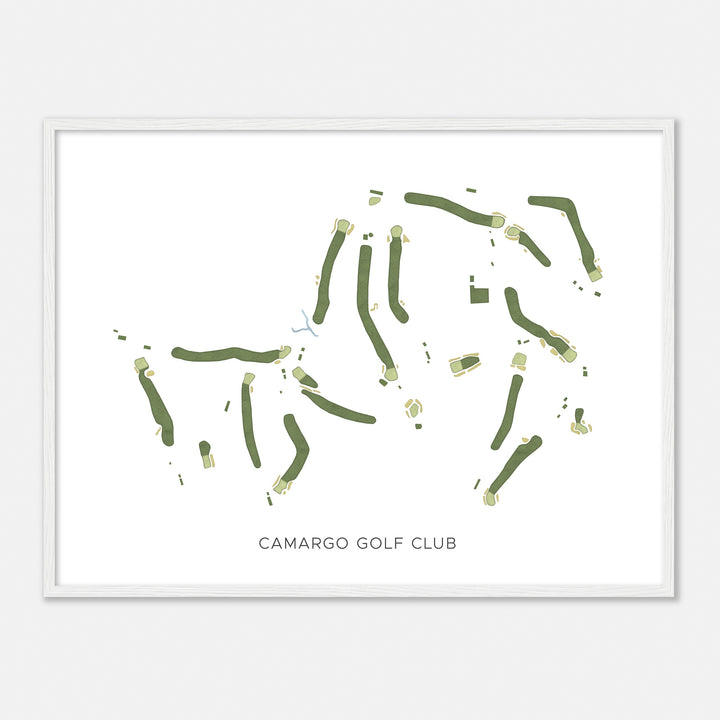 Print of Camargo Golf Club Modern Map