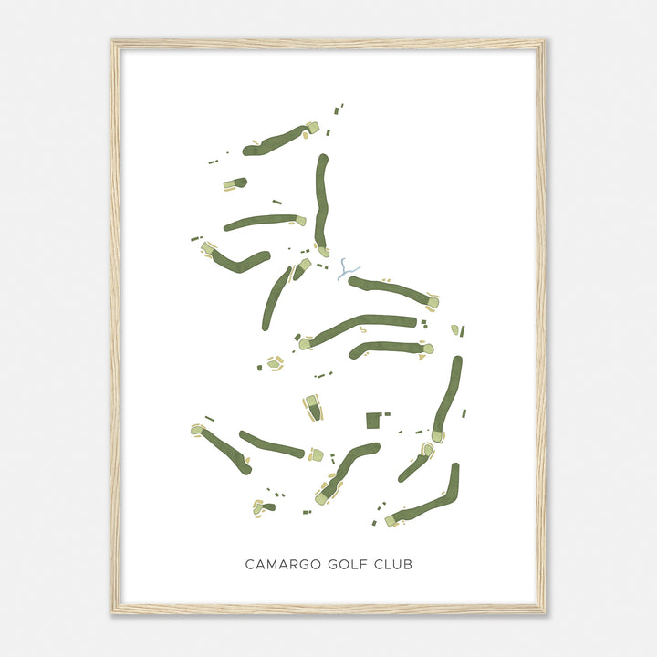 Print of Camargo Golf Club Modern Map