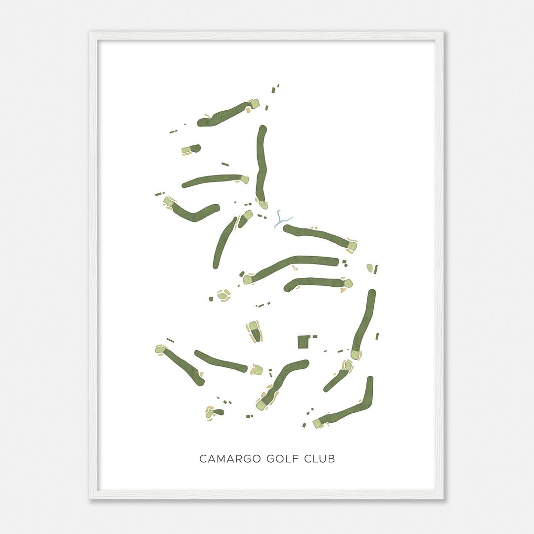 Print of Camargo Golf Club Modern Map