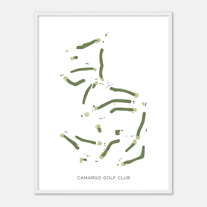 Print of Camargo Golf Club Modern Map