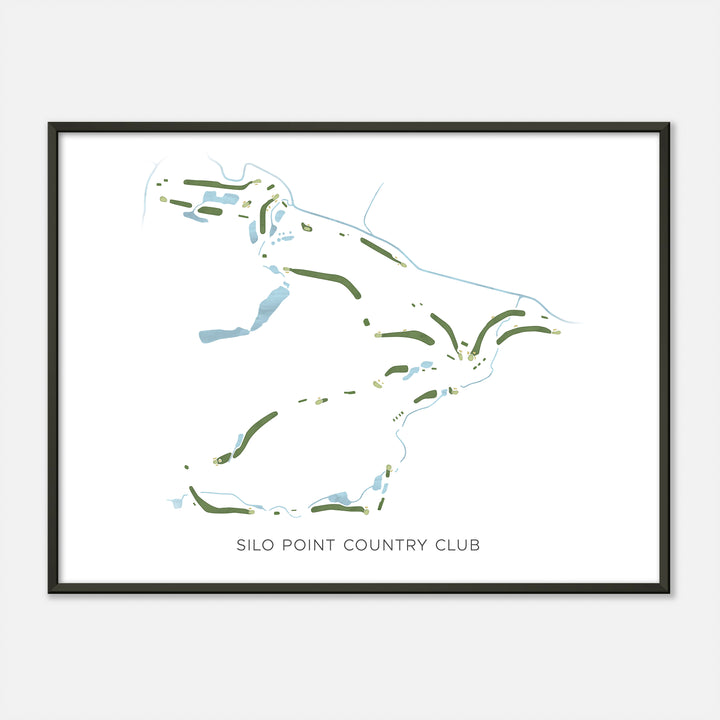 Print of Silo Point Country Club Modern Map