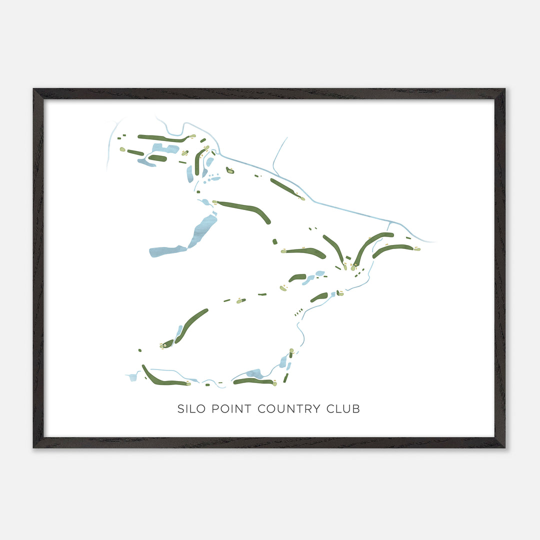 Print of Silo Point Country Club Modern Map