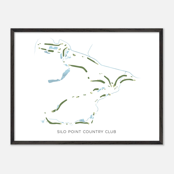 Print of Silo Point Country Club Modern Map