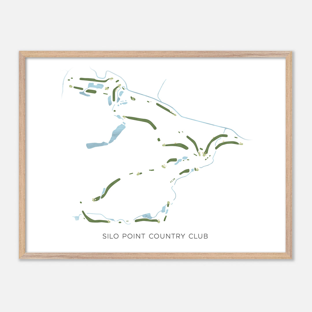 Print of Silo Point Country Club Modern Map