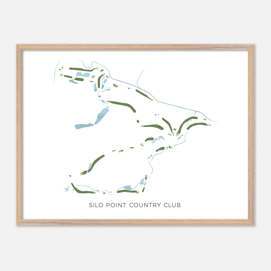 Print of Silo Point Country Club Modern Map