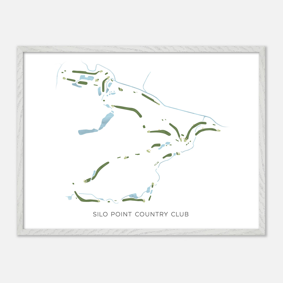 Print of Silo Point Country Club Modern Map