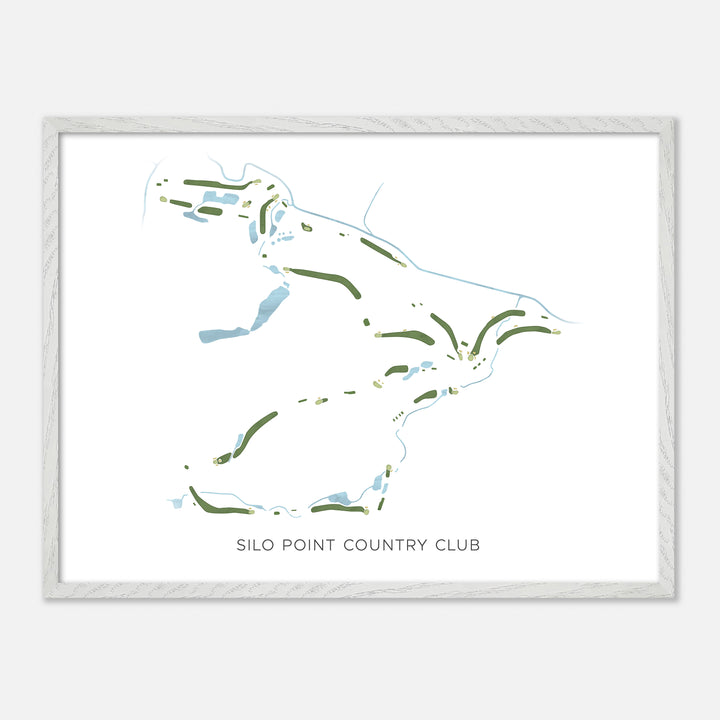 Print of Silo Point Country Club Modern Map