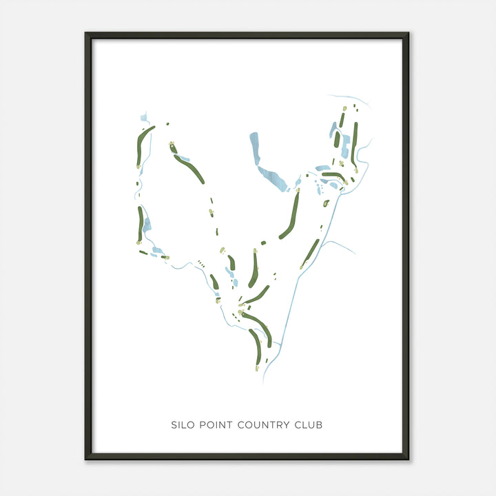 Print of Silo Point Country Club Modern Map