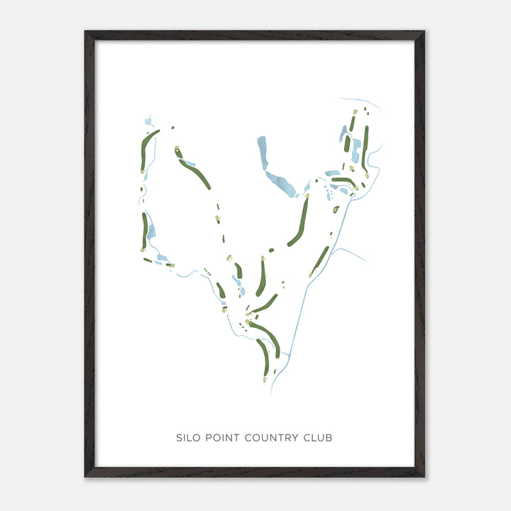 Print of Silo Point Country Club Modern Map