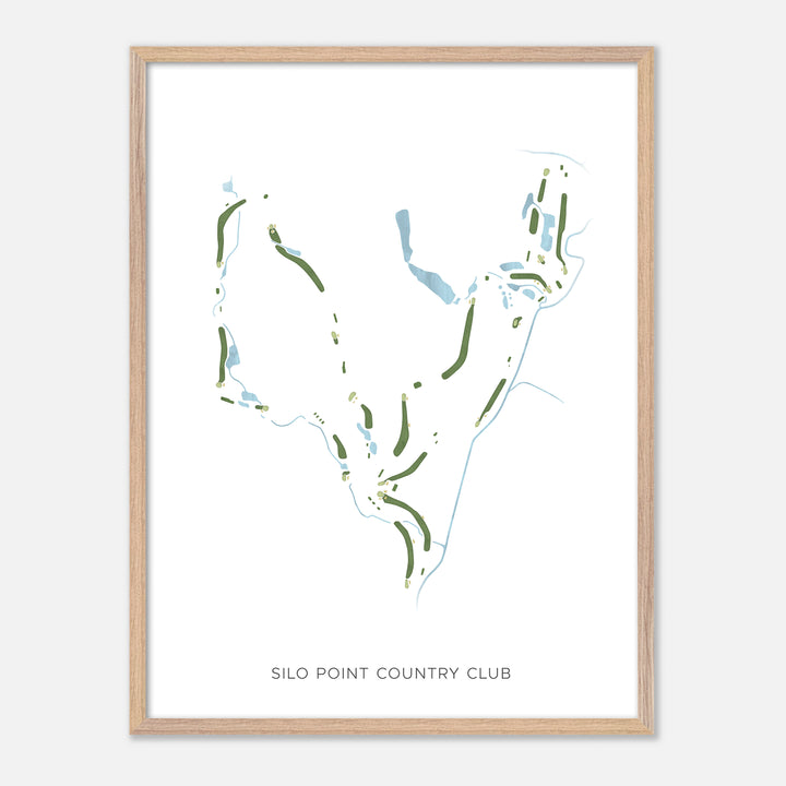 Print of Silo Point Country Club Modern Map