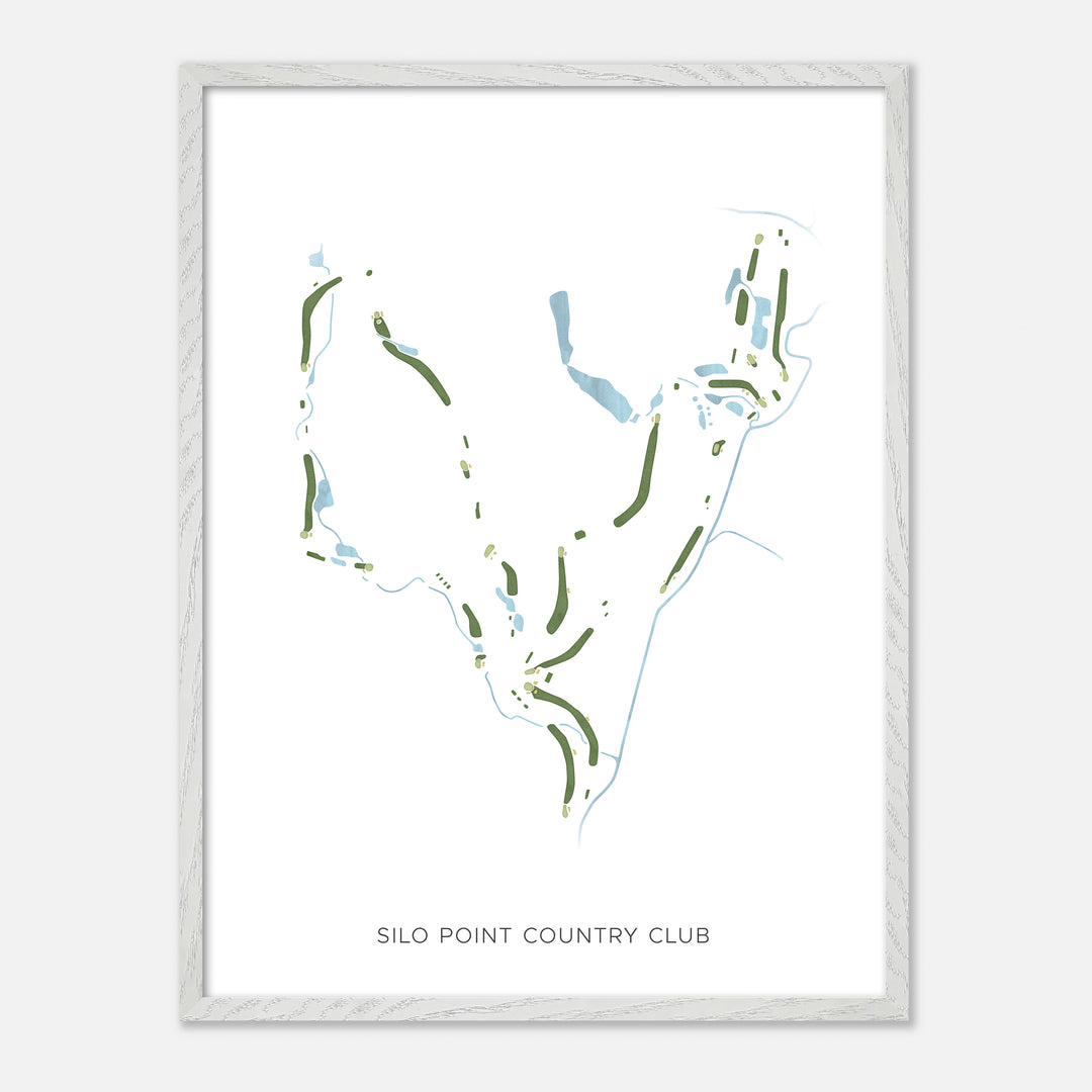 Print of Silo Point Country Club Modern Map