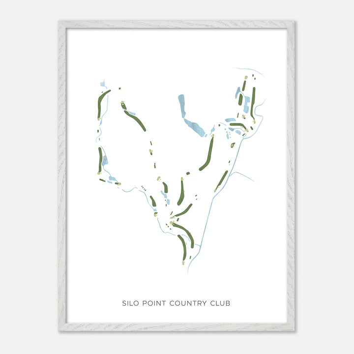Print of Silo Point Country Club Modern Map