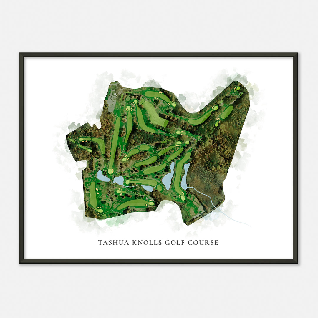 Print of Tashua Knolls Golf Course Classic Map