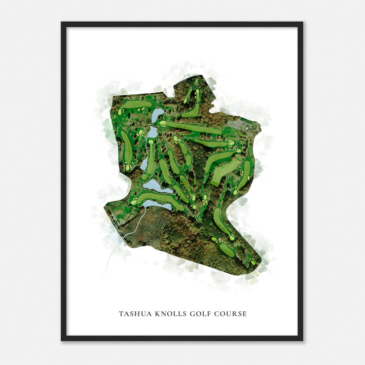 Print of Tashua Knolls Golf Course Classic Map