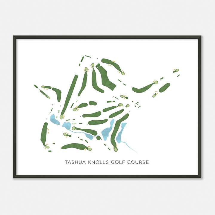 Print of Tashua Knolls Golf Course Modern Map