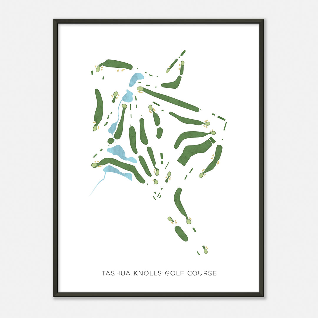 Print of Tashua Knolls Golf Course Modern Map