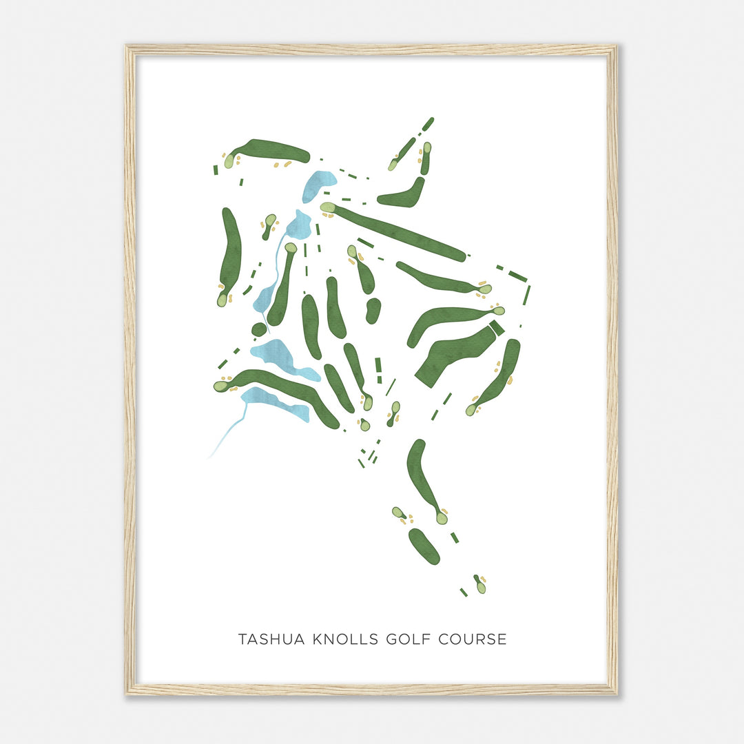 Print of Tashua Knolls Golf Course Modern Map