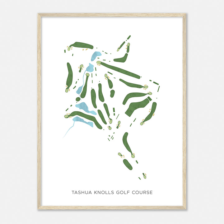 Print of Tashua Knolls Golf Course Modern Map