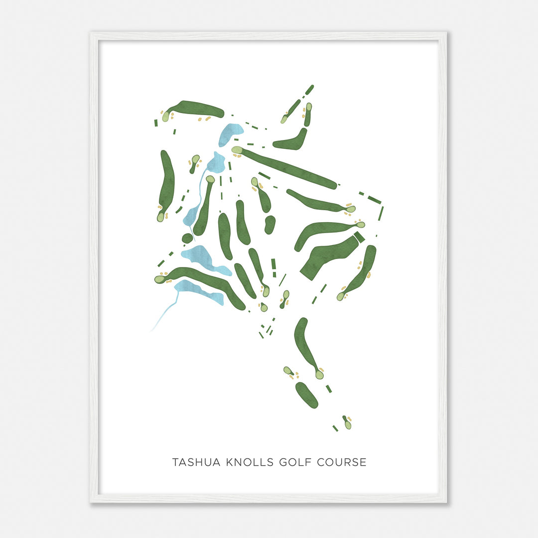 Print of Tashua Knolls Golf Course Modern Map