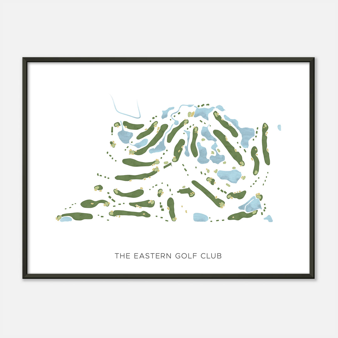 Print of The Eastern Golf Club Modern Map