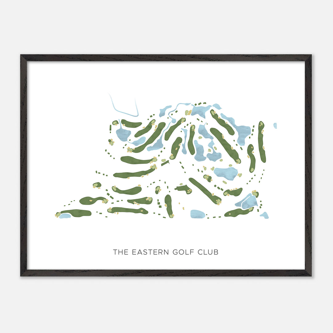 Print of The Eastern Golf Club Modern Map