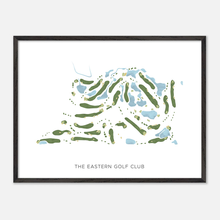 Print of The Eastern Golf Club Modern Map