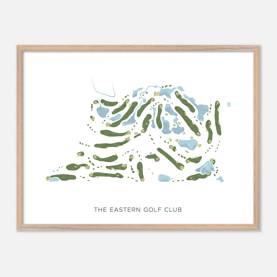 Print of The Eastern Golf Club Modern Map