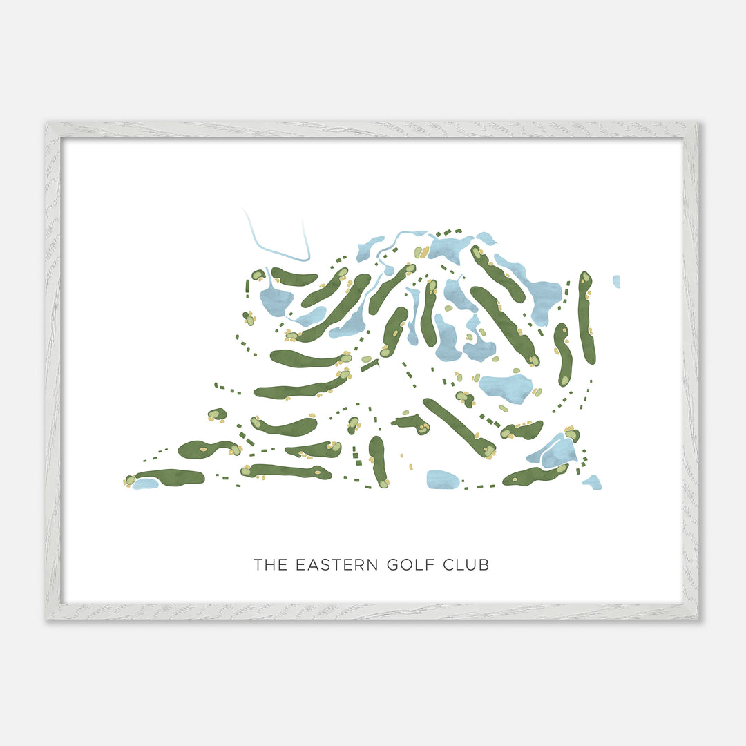 Print of The Eastern Golf Club Modern Map