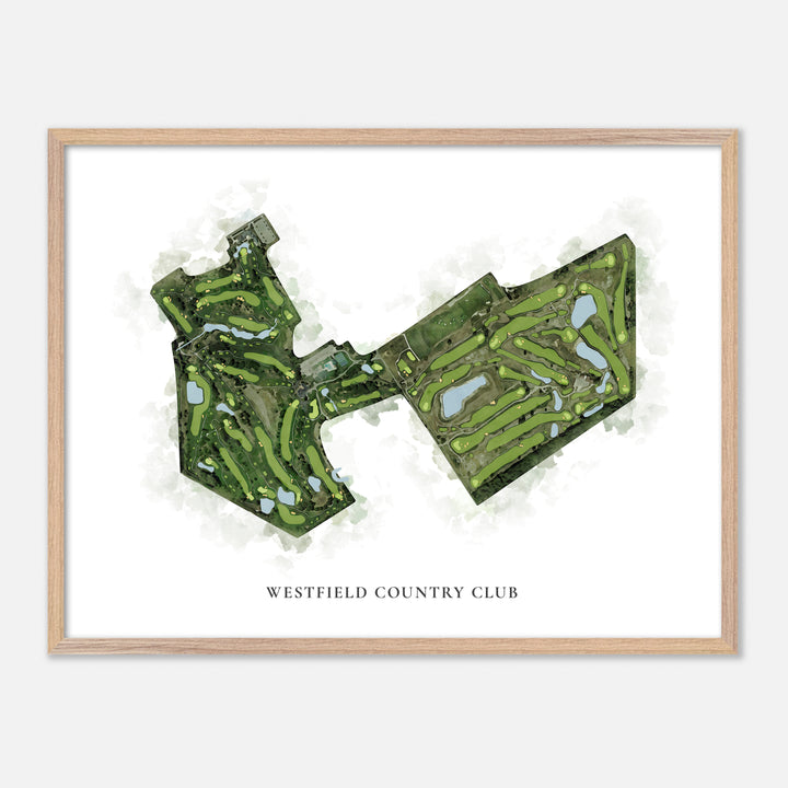 Print of Westfield Country Club Classic Map