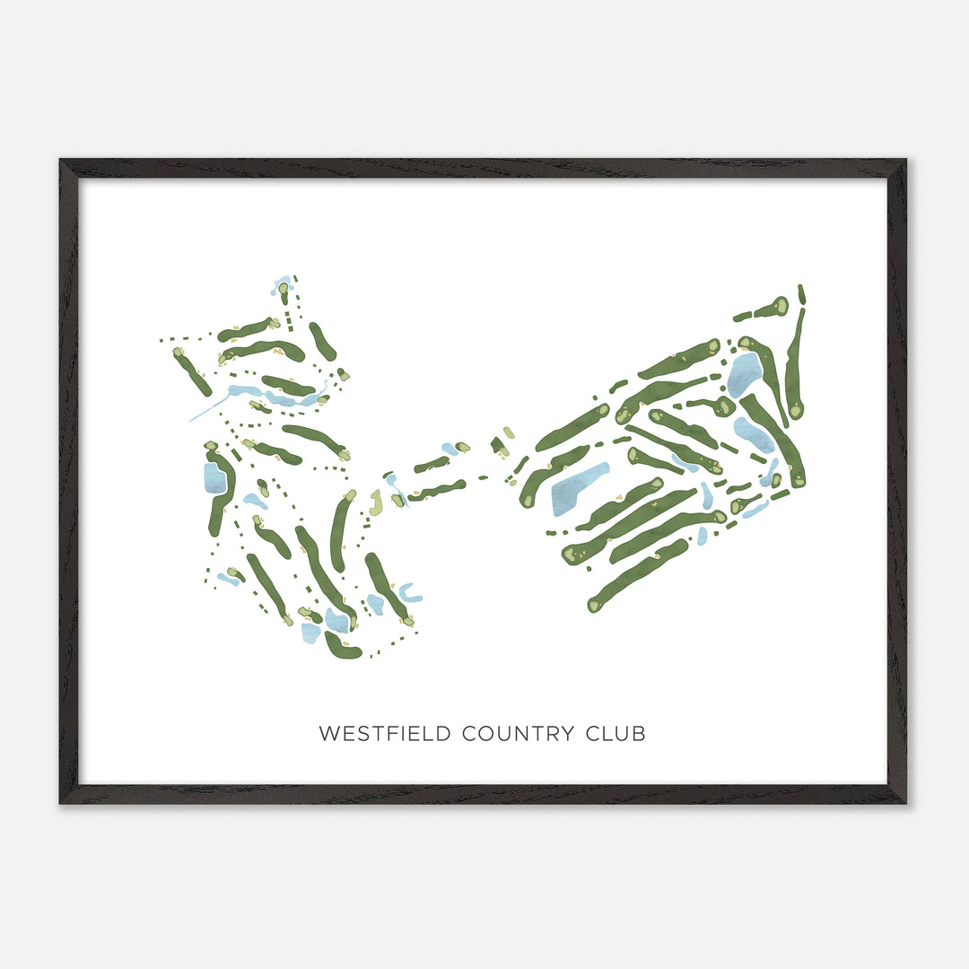 Print of Westfield Country Club Modern Map
