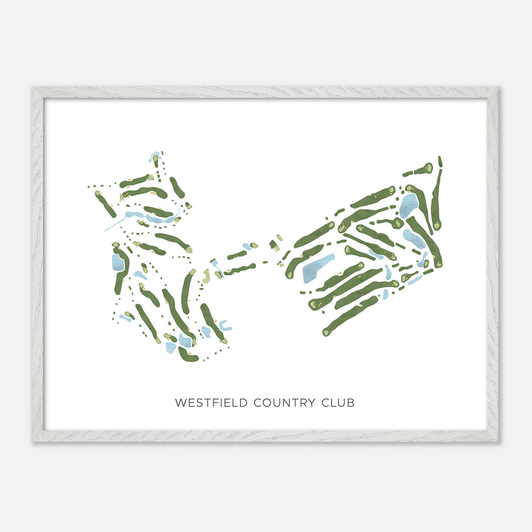 Print of Westfield Country Club Modern Map
