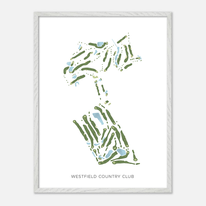 Print of Westfield Country Club Modern Map