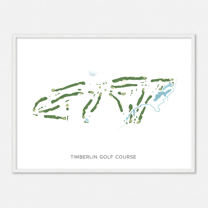 Print of Timberlin Golf Course Modern Map