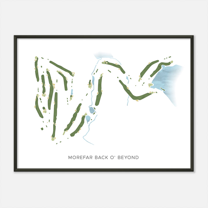 Print of Morefar Back O' Beyond Modern Map