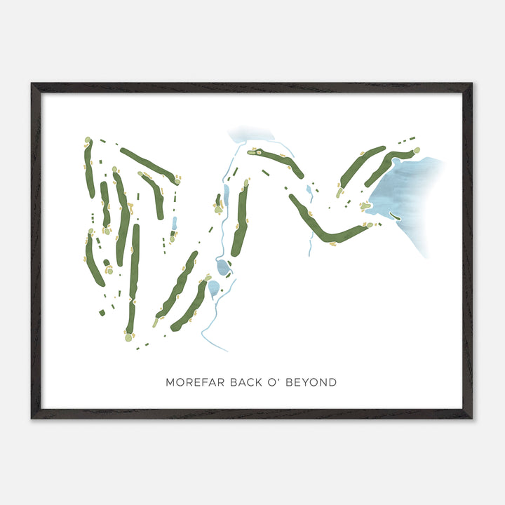 Print of Morefar Back O' Beyond Modern Map