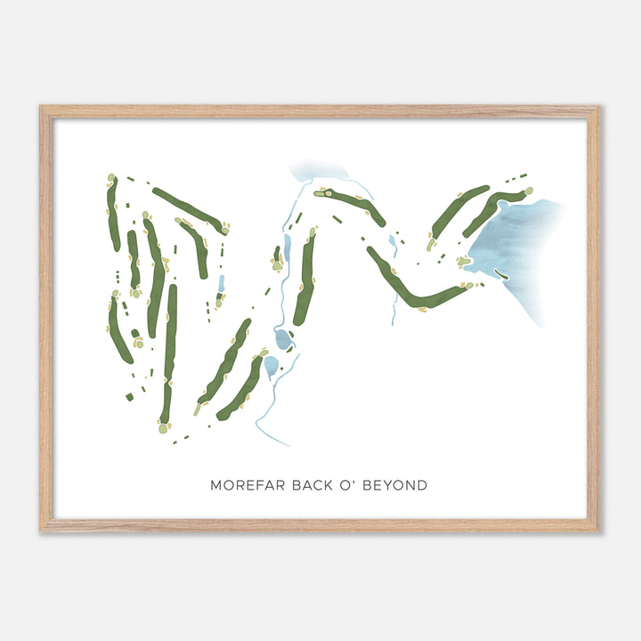 Print of Morefar Back O' Beyond Modern Map