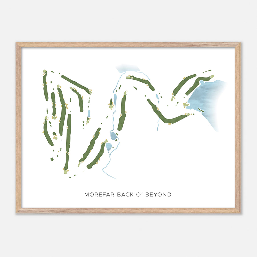 Print of Morefar Back O' Beyond Modern Map