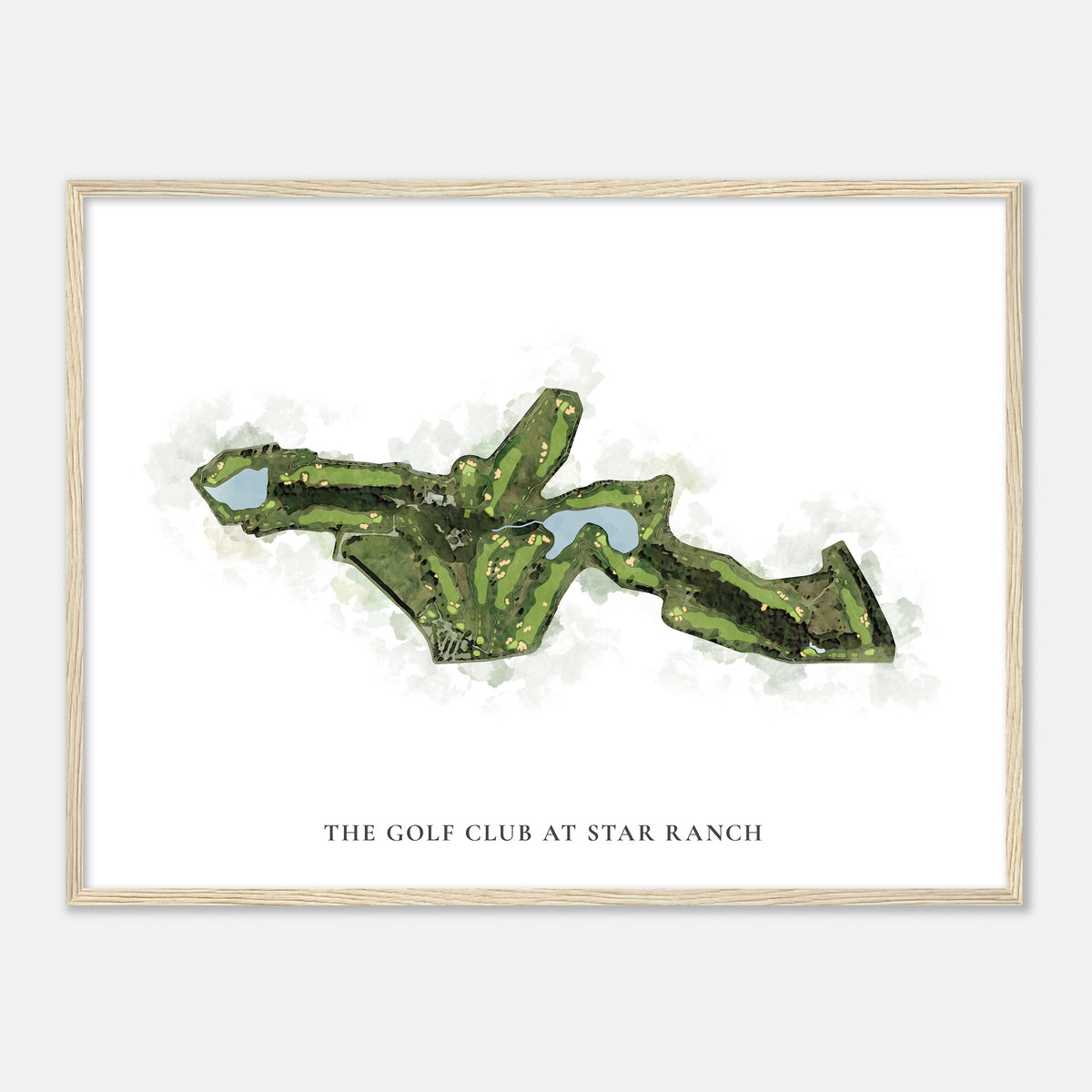 Print of The Golf Club At Star Ranch Classic Map