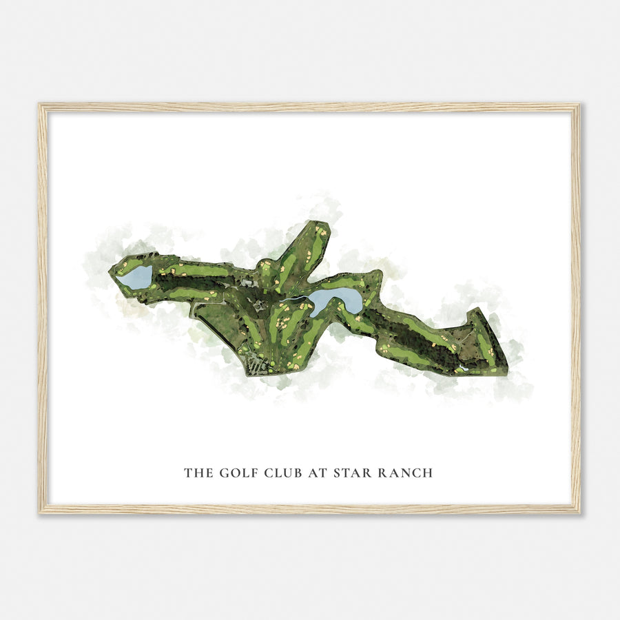 Print of The Golf Club At Star Ranch Classic Map
