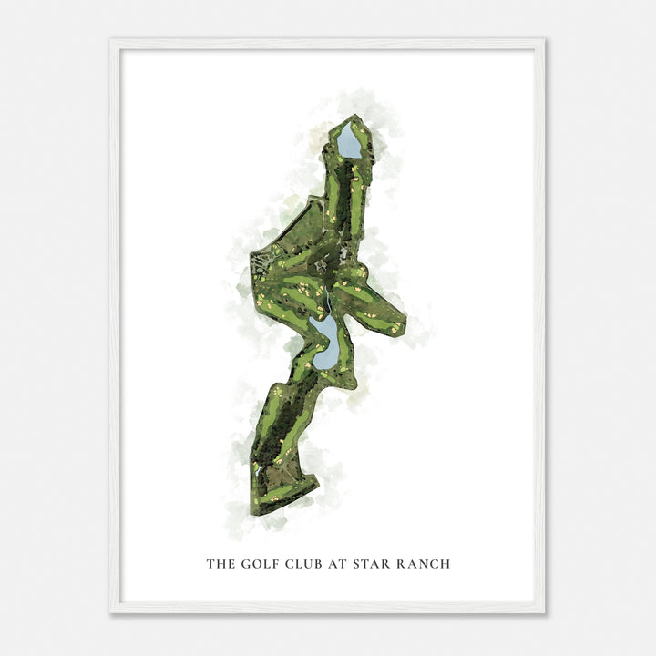 Print of The Golf Club At Star Ranch Classic Map