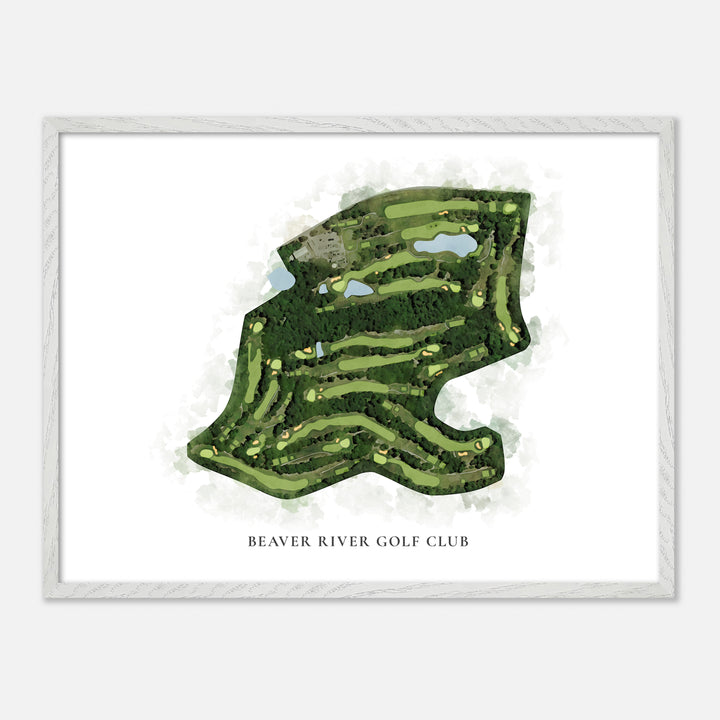 Print of Beaver River Golf Club Classic Map